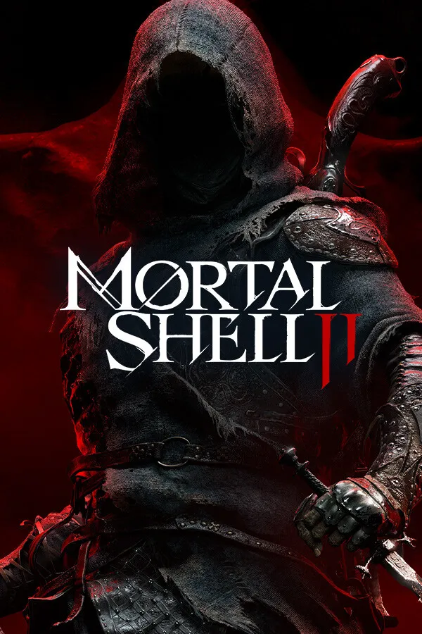 Mortal Shell 2 key art showing a hooded warrior with the game logo