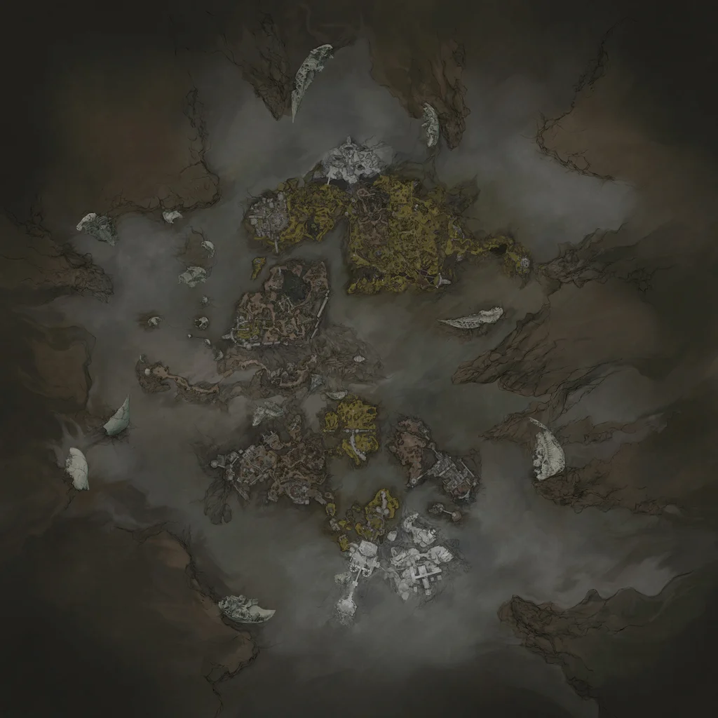 The full Mortal Shell 2 world map